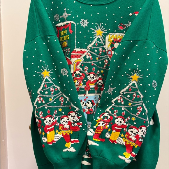 VINTAGE crew neck ugly Christmas sweatshirt - Picture 3 of 5
